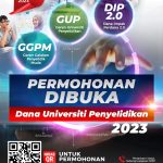 Pembukaan Geran Penyelidikan di Bawah Dana Universiti Penyelidikan Tahun 2023: Permohonan GGPM, GUP dan DIP 2.0